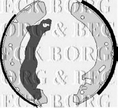 BORG & BECK bbs6224 -  Комплект тормозных колодок